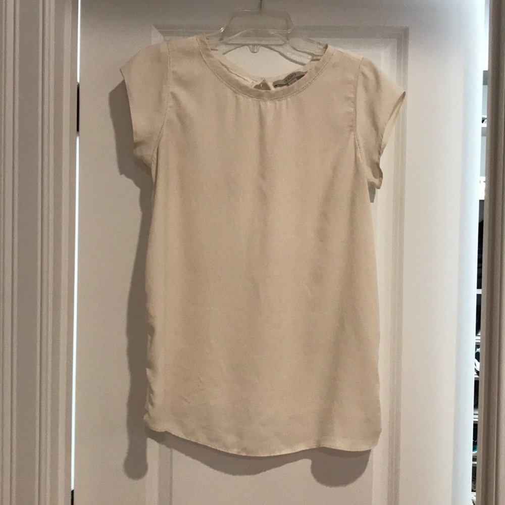 Mixed media white shirt